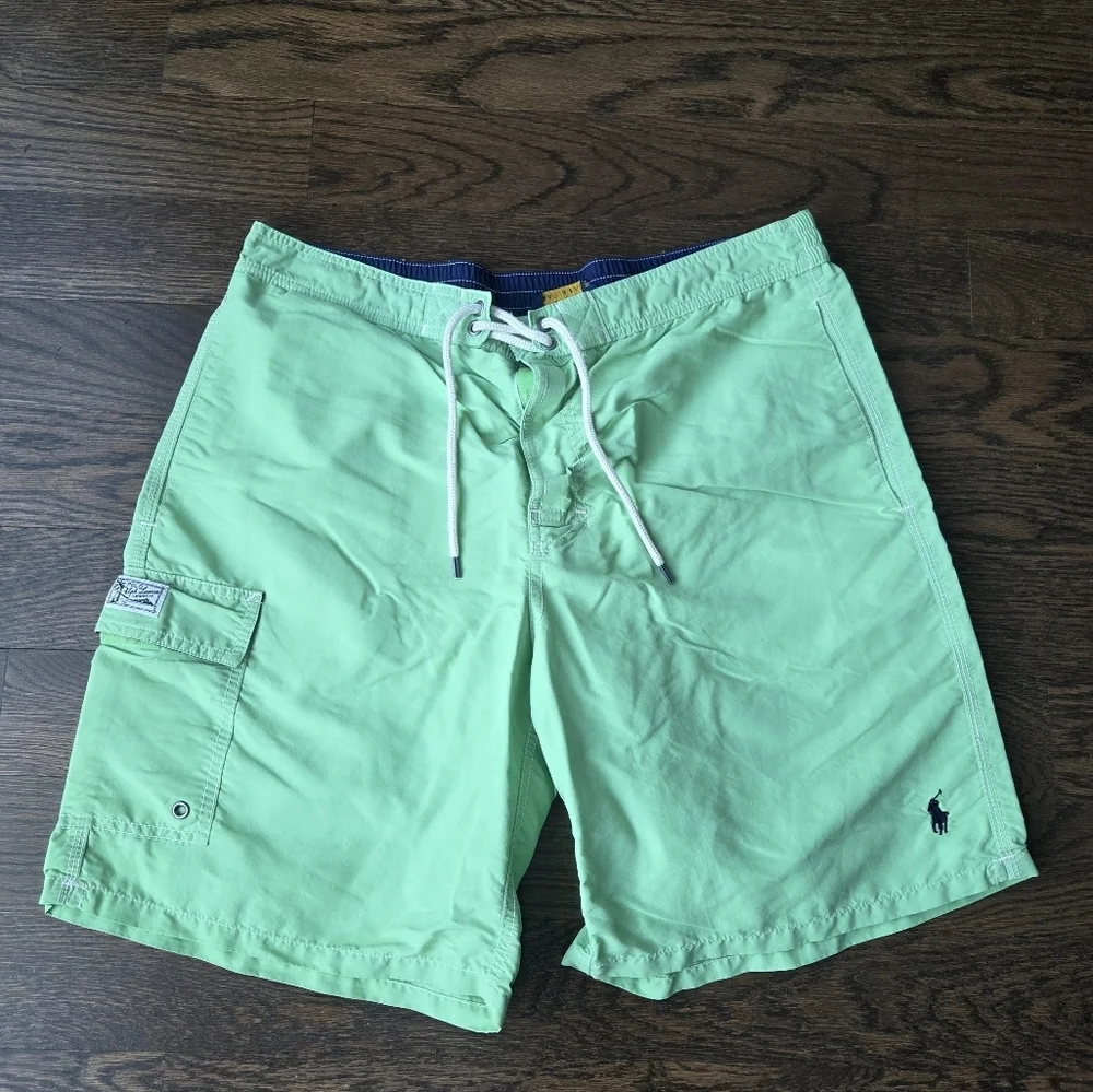 Green Polo Ralph Lauren Swim Shorts Sz.L
